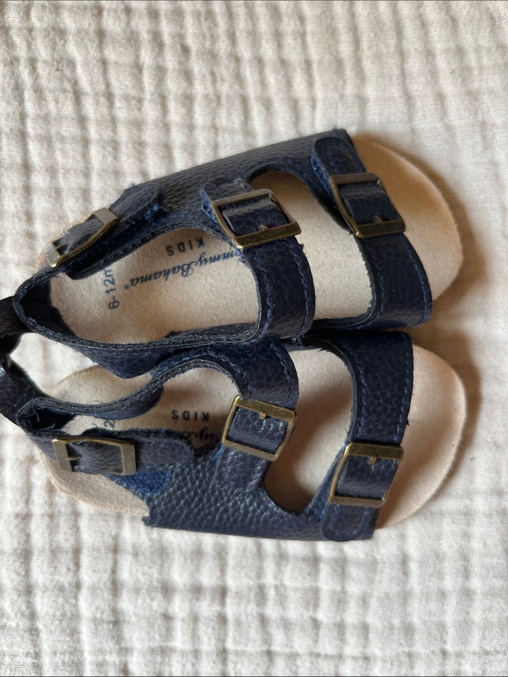 Tommy Bahama Navy Blue Kids Buckle Sandals